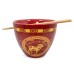 Year Of The Sheep Chinese Zodiac 16-Ounce Ramen Bowl and Chopstick Set