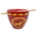 Year Of The Horse Chinese Zodiac 16-Ounce Ramen Bowl and Chopstick Set