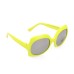 Yellow Neon Square Costume Glasses
